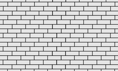 Off White Brick Wall Seamless Background Modern Style Vector Illustration