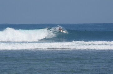 Surfing in Ujung Bocur