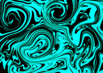 Abstract retro style groovy glow-in-the-dark neon psychedelic background