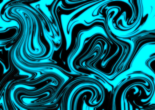 Abstract retro style groovy glow-in-the-dark neon psychedelic background