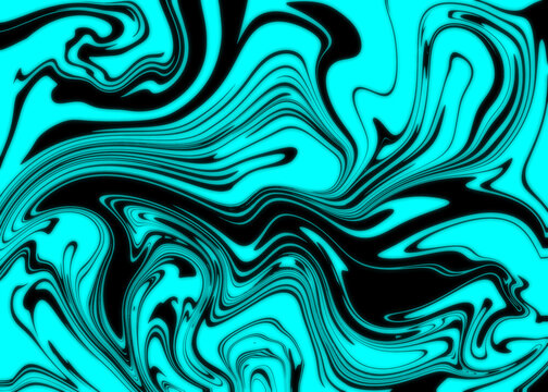 Abstract retro style groovy glow-in-the-dark neon psychedelic background