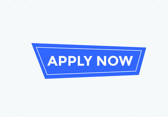 Apply now button. Apply now template for website. Apply now icon flat style
