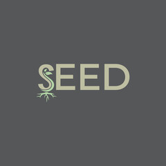 seed typography text symbol vector