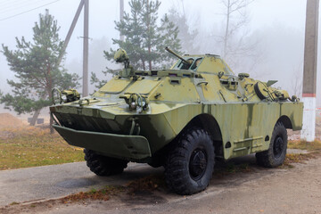 BRDM-2 (Combat Reconnaissance/Patrol Vehicle) is an amphibious armoured scout car used by states...