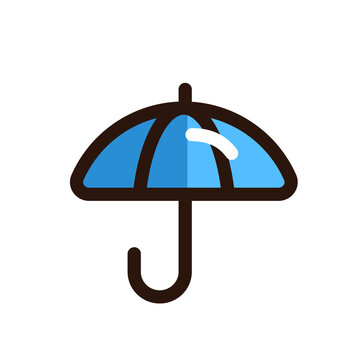 umbrella icon isolated on white