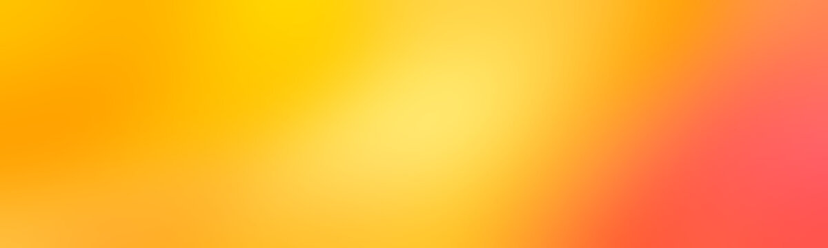 Wide beautiful gradient background and smooth and texture, used for poster, banner, template rich yellow orange. Multicolor and blur abstraction bittersweet red pink. Colorful gradient.