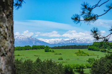 landscape with mountains