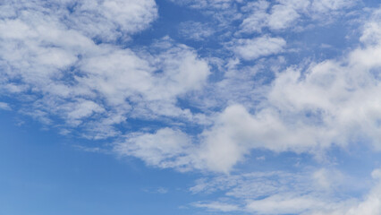 Blue sky with white clouds