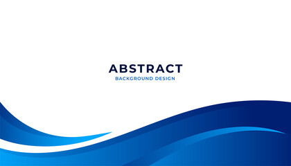 Abstract blue wavy business background. Eps10 Vector