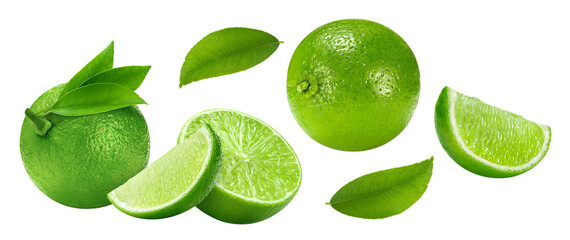 Lime isolated on white background
