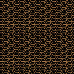 Honeycomb seamless hexagons pattern background vector and illustration
