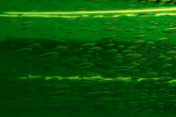 Green neon glass texture