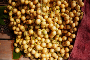 Ripe rambeh tie up for sale on the racking