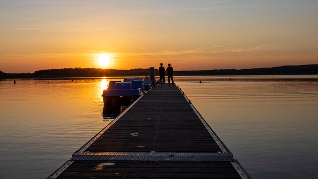 Sonnenuntergang am Rothsee