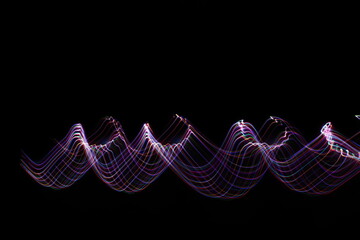 VISION lightpainting background waves of light