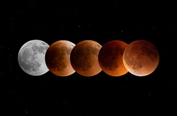 Super Flower Blood moon series - Lunar eclipse taken on May 15, 2022, Canada