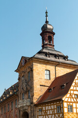 Fototapeta na wymiar Bamberg old town hall close up