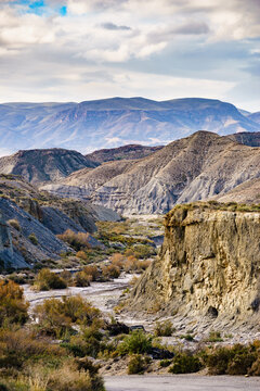Mountain view. Tabernas desert in Spain