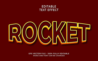 Rocket Text Effect