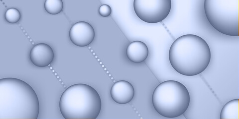 Colorful wide banner background with abstract circle, geometric shapes. Vector illustration for social media cover design, presentation background,