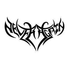 Tattoo pattern on white background