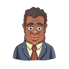 Colorful simple flat vector of a businessman, icon or symbol, vector illustration of the concept of people.