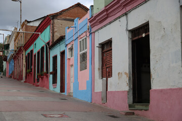 Fototapeta na wymiar Colonial buildings in Santiago De Cuba, Cuba