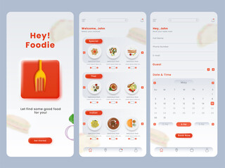 Foodiez Restaurant App UI Kit For Publishing.