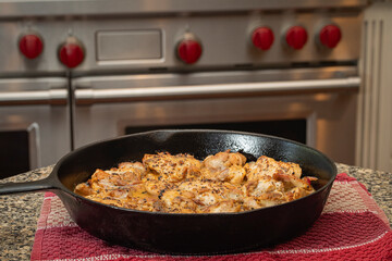 Chicken thighs in lemon butter garlic sauce