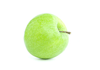 fresh green apple isolated on white background