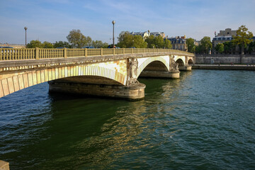 Fototapeta na wymiar A view of Seine River in Paris
