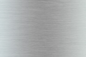 Silver metal texture of brushed stainless steel plate with the reflection of light.