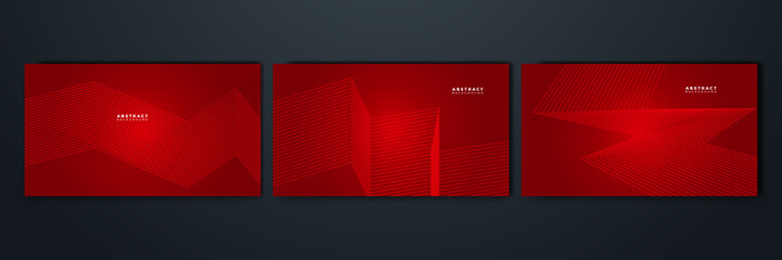 Abstract red vector background with stripes