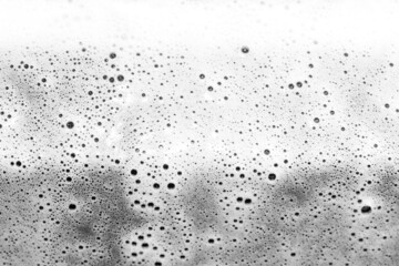 White foam texture. Bubbles burst and spread. The chemical liquid boils and hisses. Toxic poison...