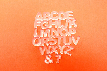 Lettrage en savon - alphabet
