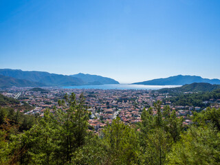 Fototapeta na wymiar Panoramic view of Marmaris, Turkey