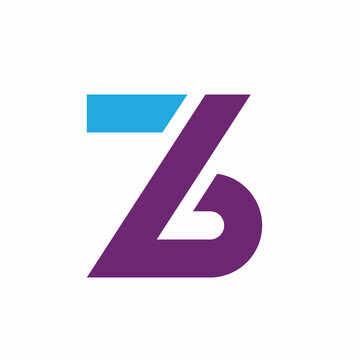 z or zb letter   icon vector illustration concept design