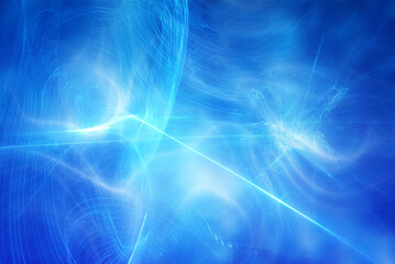 ethereal lights abstract blue background