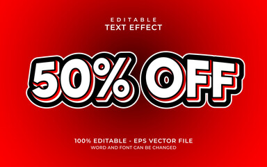 Editable text effect - Promotion style