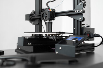 3D printing machine operation in the laboratory