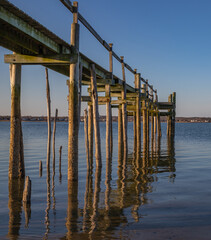 wooden pier in the sea