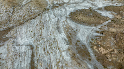 formas y dibujos del desierto desde tabernas visto desde el aire