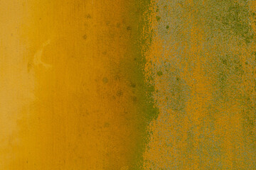 Old yelloew and green wall texture dirty abstract background