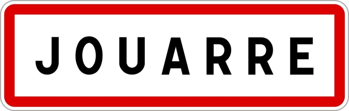 Panneau entrée ville agglomération Jouarre / Town entrance sign Jouarre