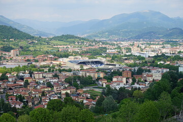 Fototapeta na wymiar Città ALta Bergamo, scorci e panorami