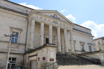 Le palais de justice, vue de l'extérieur, ville de Angouleme, département de la Charente, France