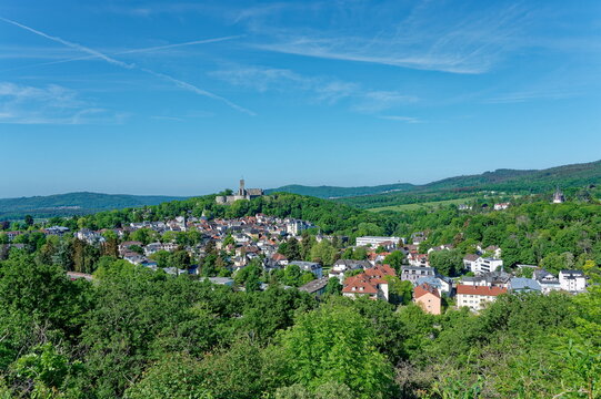 Burgruine K&ouml;nigstein im Taunus, mit Stadtansicht K&ouml;nigstein