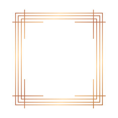 bronze line rectangle frame
