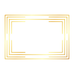 gold line rectangle frame
