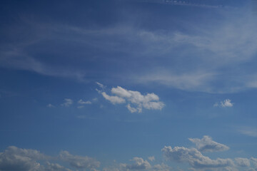 blue sky with clouds